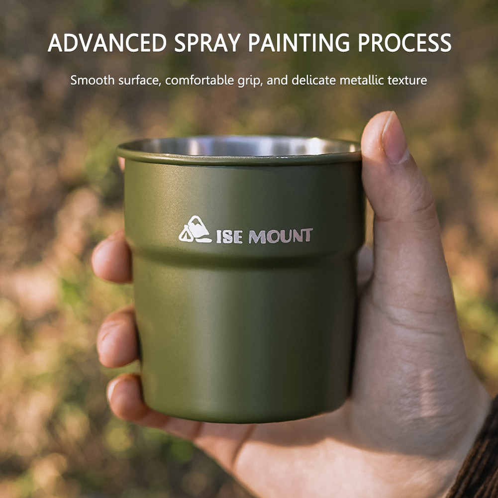 300ml Outdoor Camping Cup Portable Stainless Steel Camping Mug ...