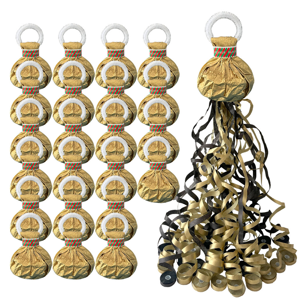 Black and Gold Hand-Thrown Ribbon Garland, Graduation Season Wedding ...