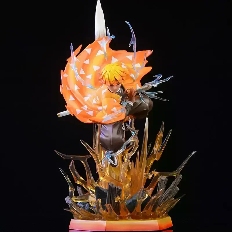 Demon Slayer Agatsuma Zenitsu PVC Action Figures Thunderclap And Flash ...