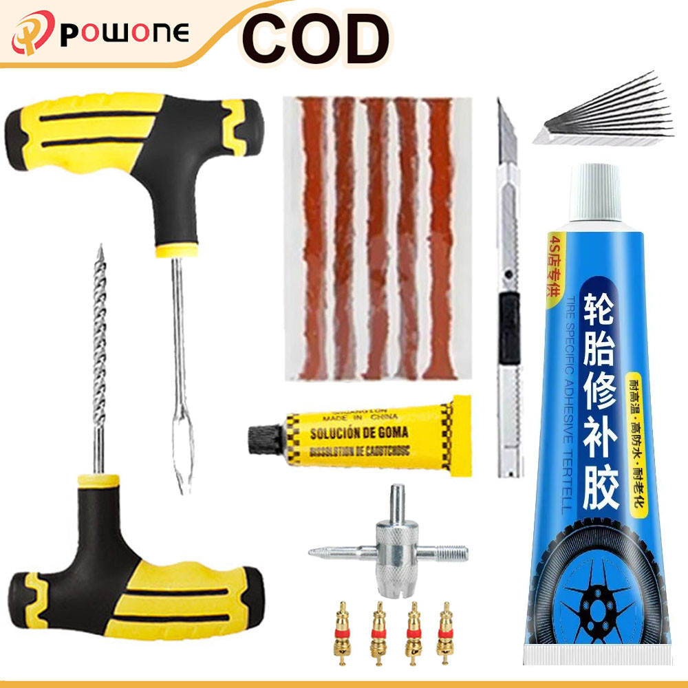 Car Tire Repair Kit Puncture Plug Tools car tire repair glue Car Tire ...