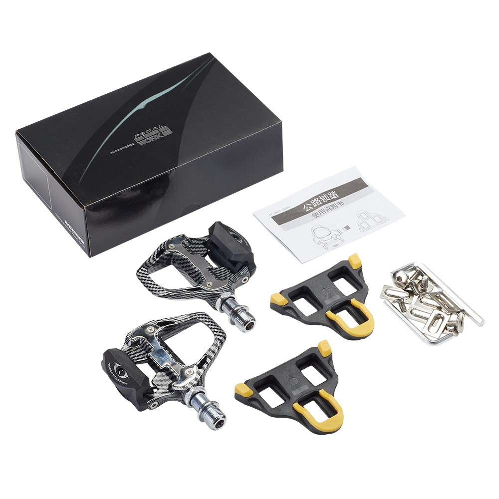 Road Self-Locking Pedals SPDing System Road Bike Carbon Fiber Locking ...