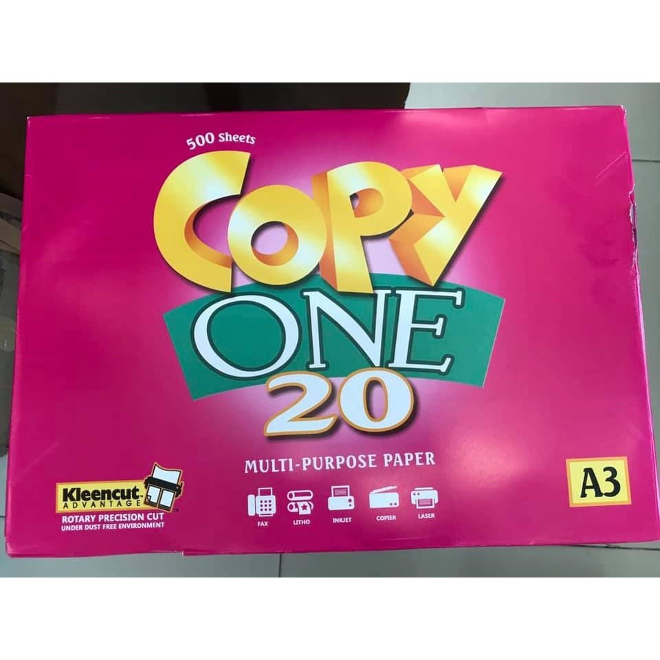 Copy One Bond Paper A3 70gsm 1 Ream (500 Sheets) White Inkjet Printer ...