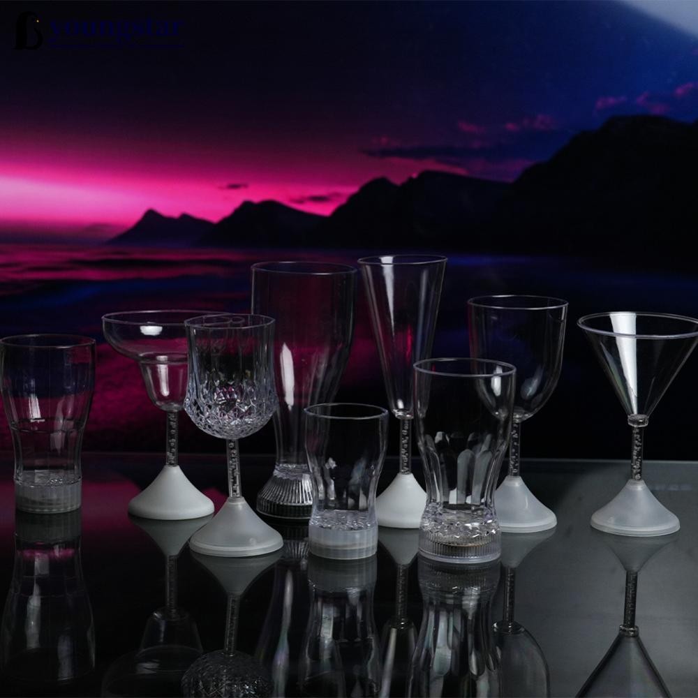 YOUNGSTAR 185-550ml Flashing Cup Wine Beer Whisky Mug Water Induction ...
