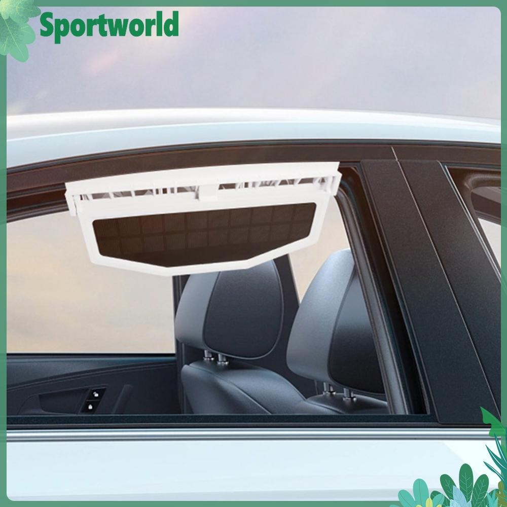 Solar Powered Car Radiator Cooling Fan with 3 Air Outlets Auto Vent Fan ...