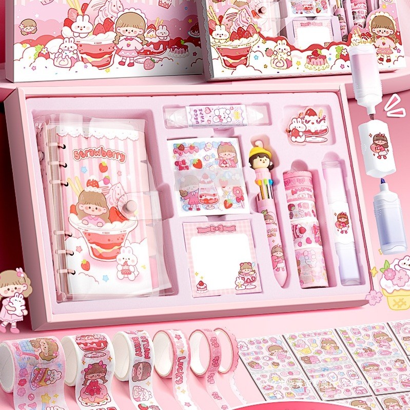 Hand Account Set Gift Box for Girls Cute Girl Hand Account Book Hand ...