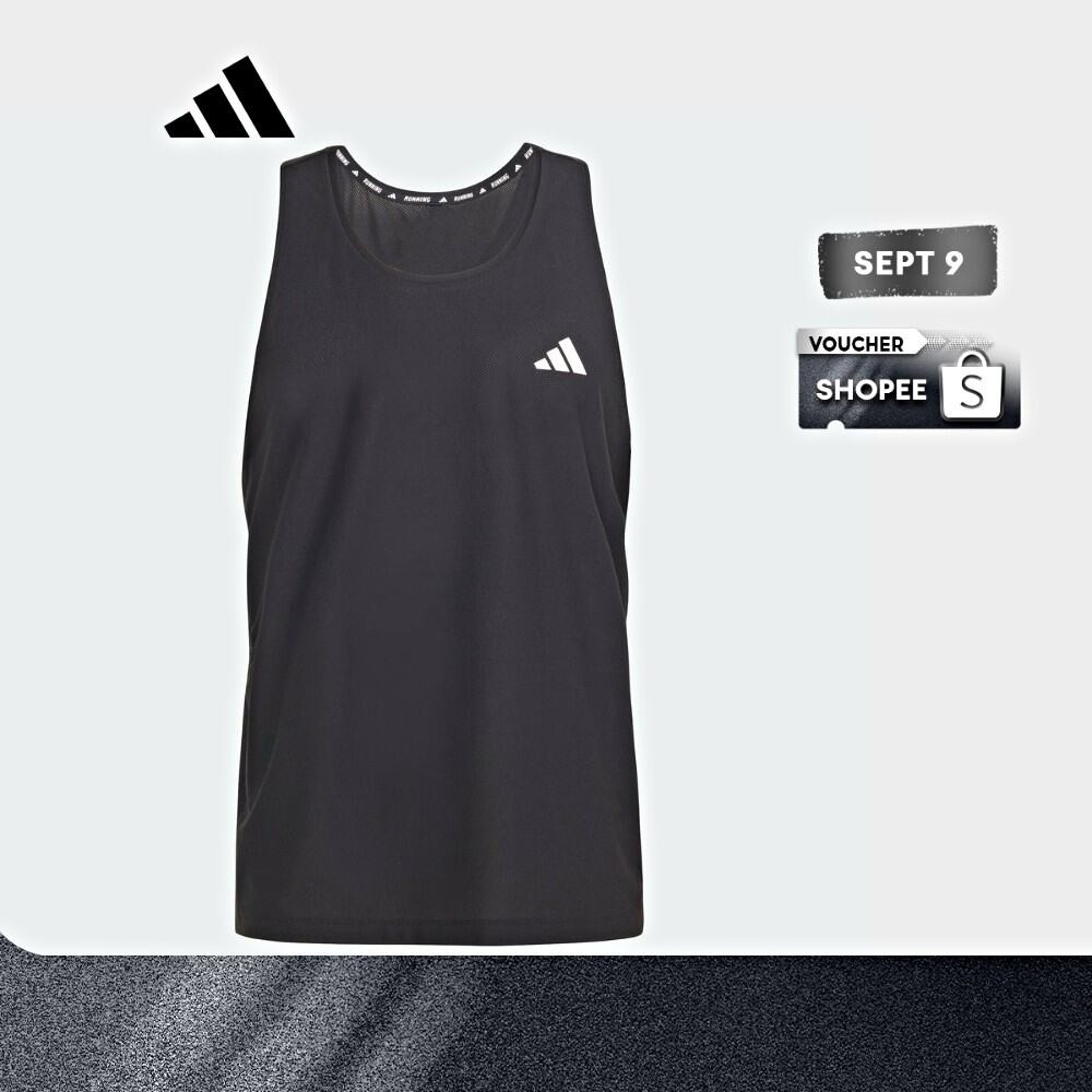 adidas Running Own The Run Tank Top Men Black IN1499 | Shopee Philippines