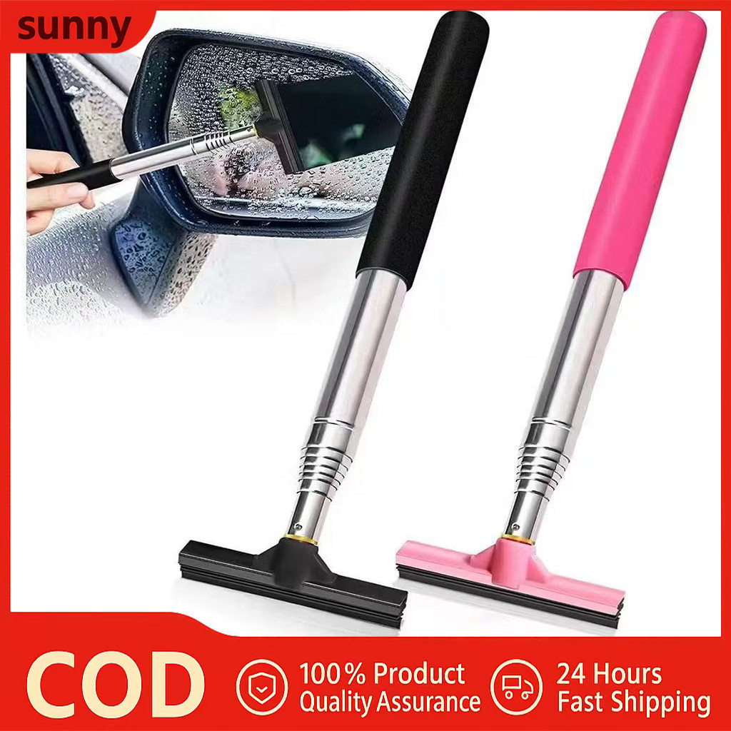Retractable Car Rearview Mirror Wiper – Long Rod Portable Cleaner for ...