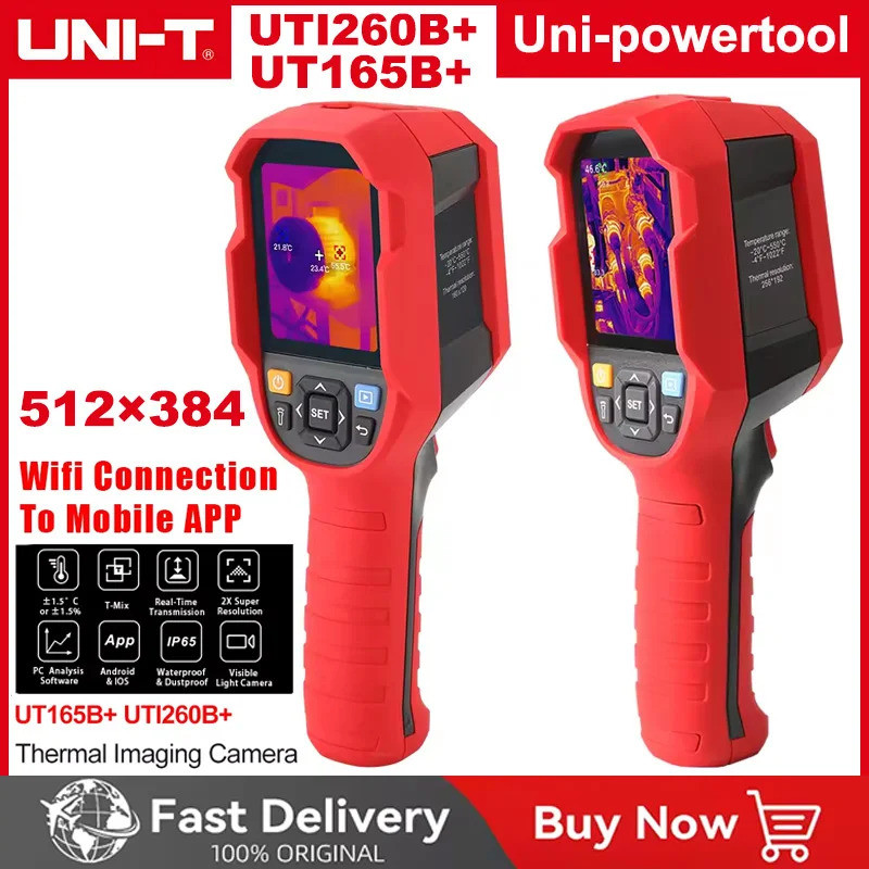 UNI-T Thermal Camera UTI260B+ UTI165B+ -20℃~550℃ Handheld Thermal ...