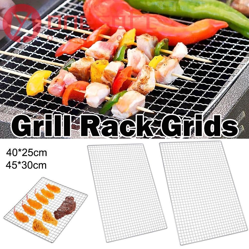 ONE-SOFTNESS Grill Rack Grids, Nonstick Rectangular BBQ Roasting Rack ...