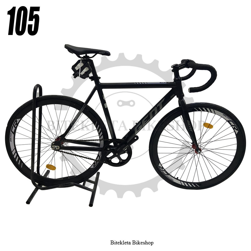 GENT 105 Fixed Gear 700C Bike Alloy Frame with Dual Sprocket | Shopee ...