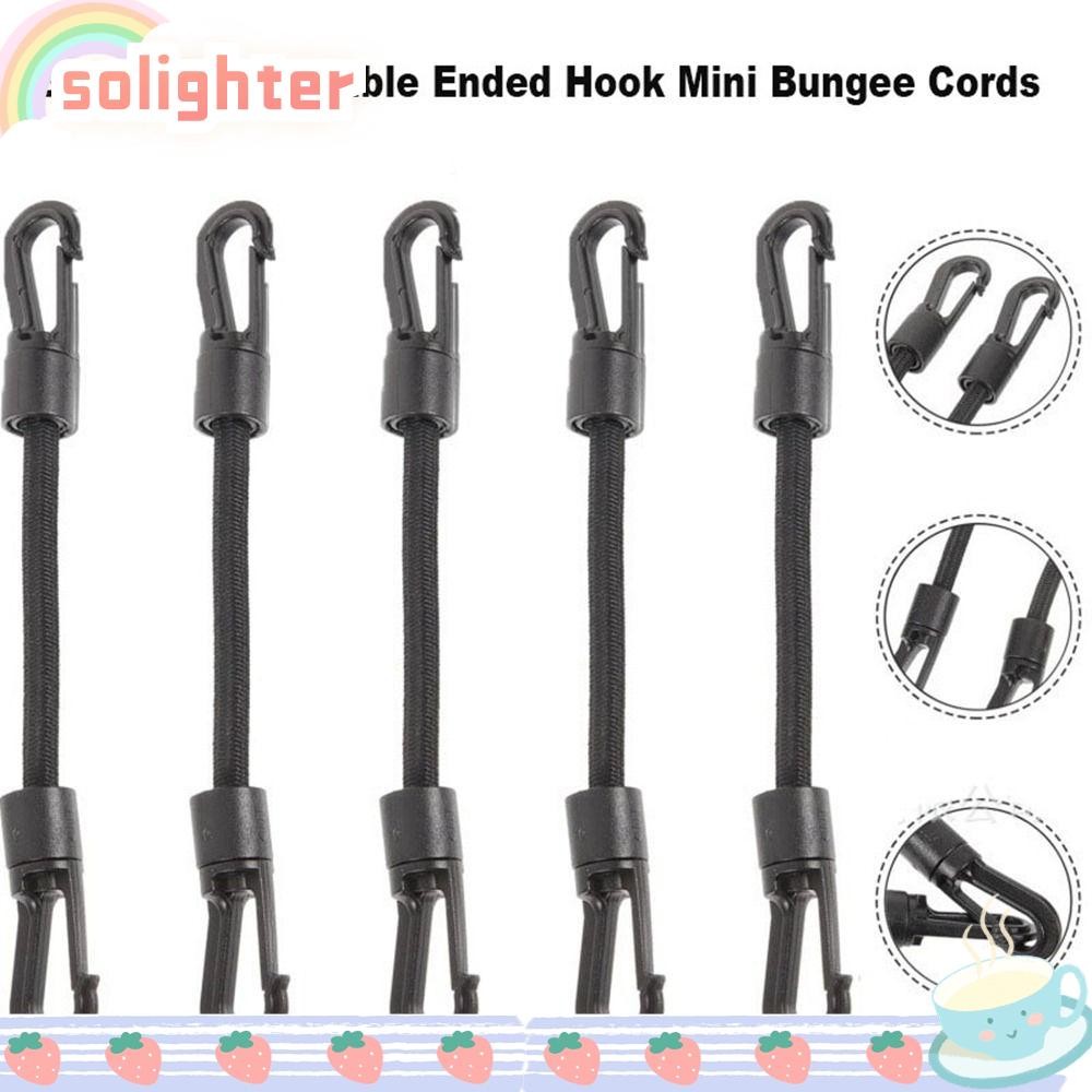 SOLIGHTER Strapping Small Elastic Rope, Portable 10cm Rope Mini Bungee ...