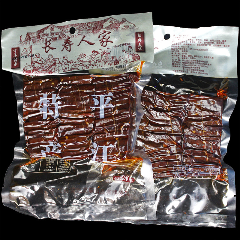 Longe Longevity People Spicy Dried Tofu 240g Hunan Pingjiang Specialty ...