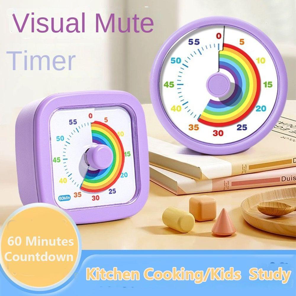 TYLER1 Visual Timer, 60 Minutes Ultra Silent Countdown Alarm Clock ...
