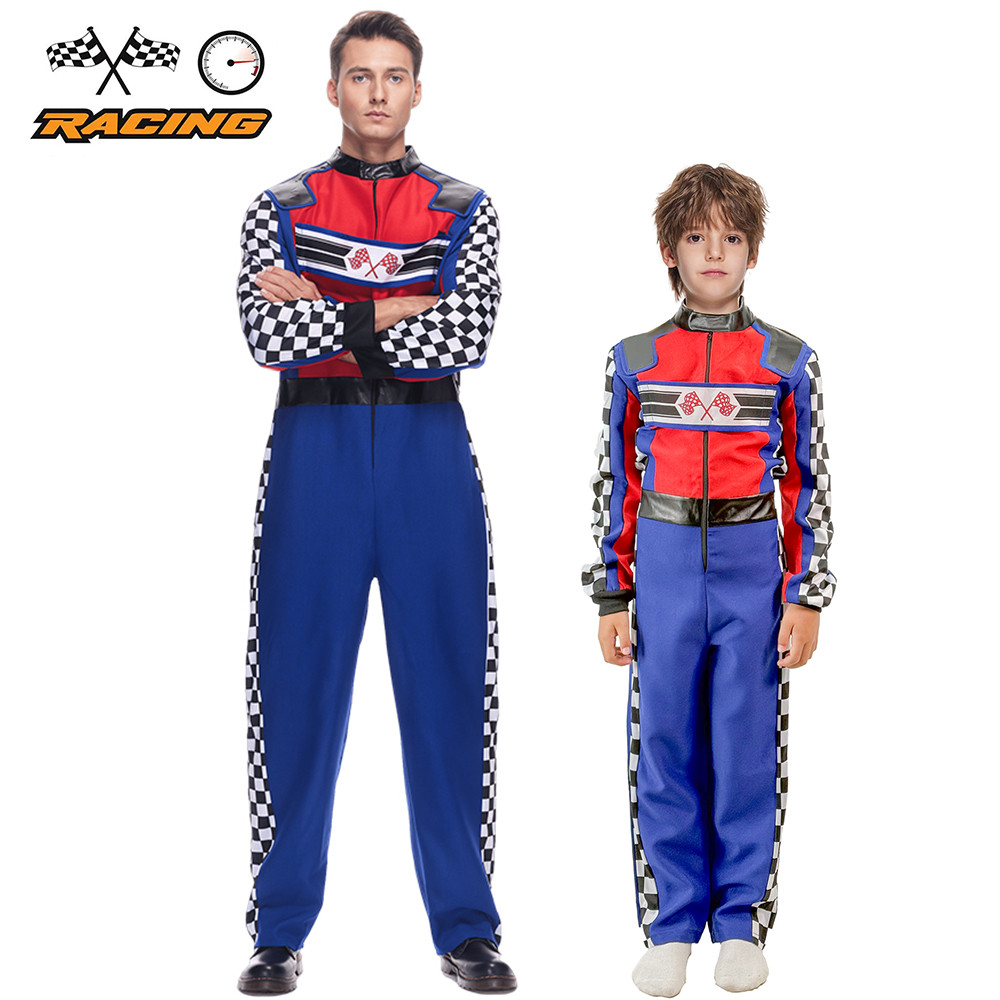 COD Boys Fashion Race Car Driver Costume Halloween F1 Car Racer Cosplay ...