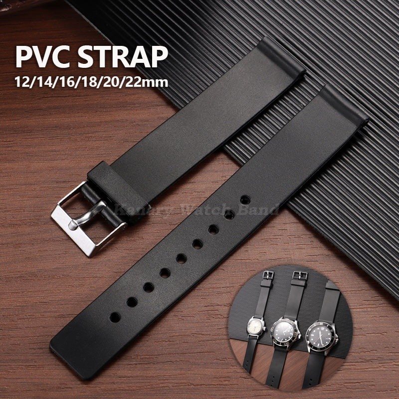 12mm 14mm 16mm 18mm 20mm 22mm PVC Plastic Watch Strap Wholesale ...
