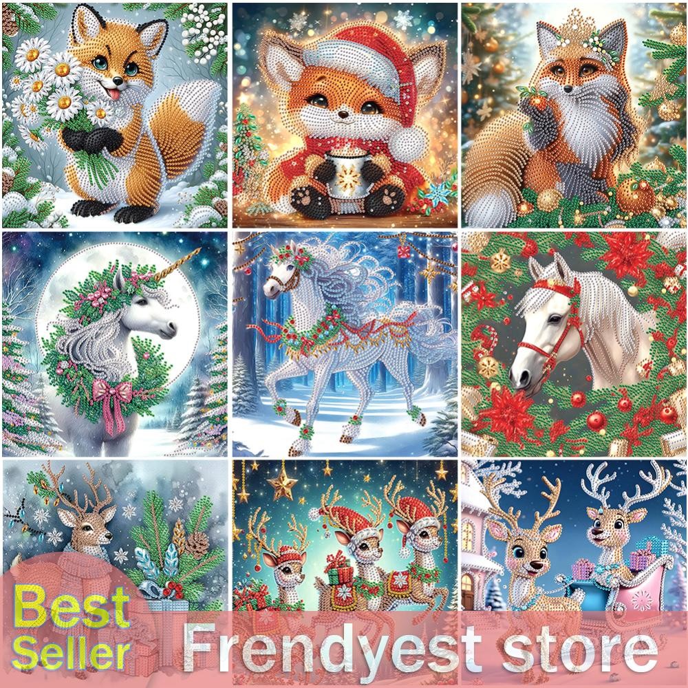 5D DIY Partial Special Shaped Drill Diamond Painting Kit Christmas ...