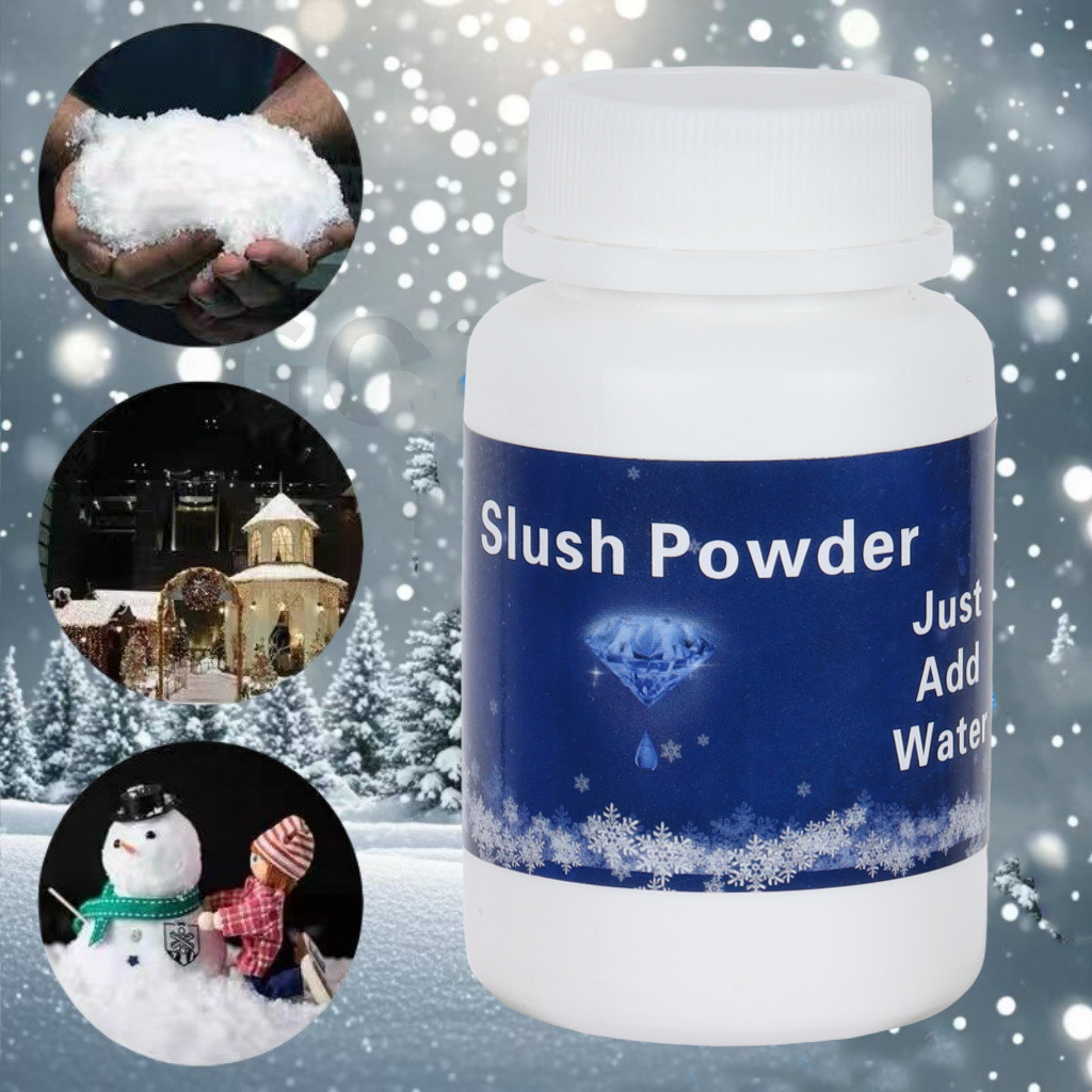 50g Artificial Magic Instant Snow Powder Christmas Party DIY Xmas ...