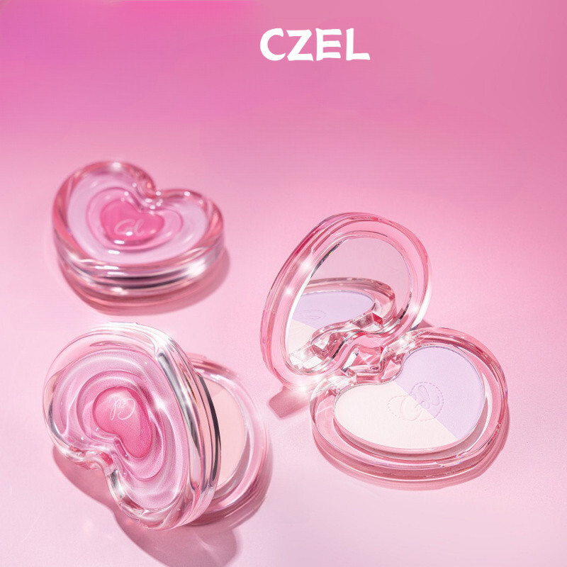 （正品）CZEL Two-Color Blush Cream Cheek Expansion And Contraction Color ...