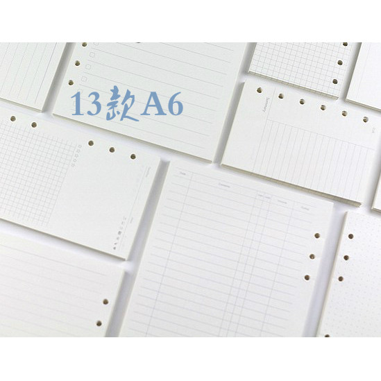 Handbook A6 Schedule Notebook Loose-Leaf Inner Page 6-Hole Inner Page ...