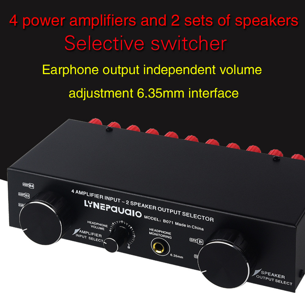mywatch.ph SIUKE Amplifier Speaker Selector Switch Switcher 4 Input 2 ...