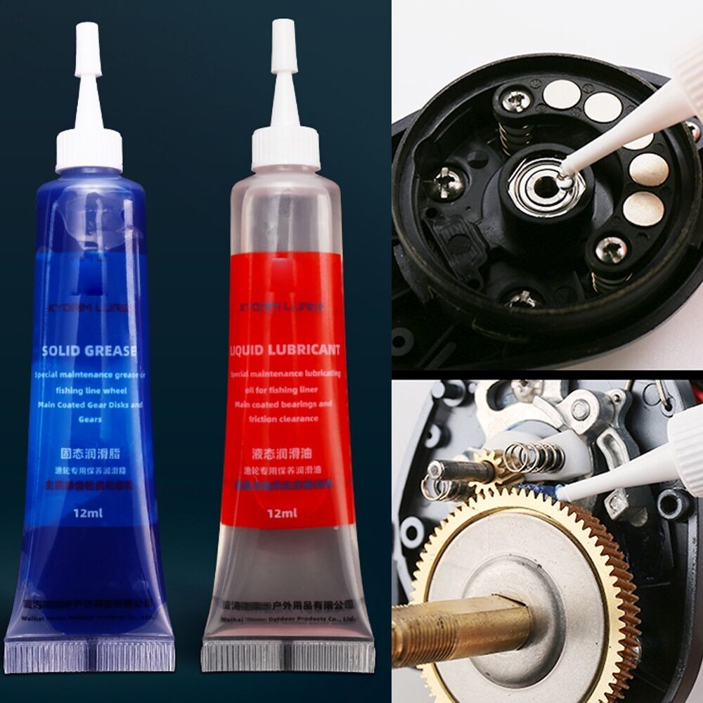 Fishing Reel Maintenance Oil And Grease Bearing Lubricant Oil Gear ...