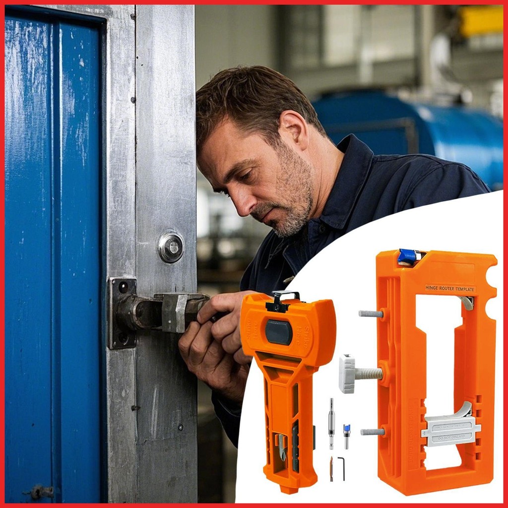 Door Hinge Template Accurate Latch Installation Tool Precise Clamping ...