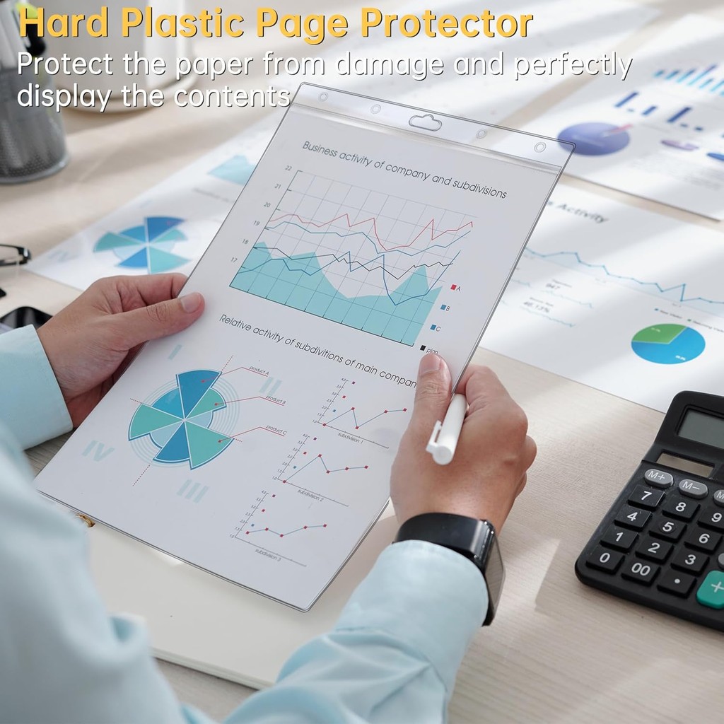 6PCS Hard Sheet Protectors 8.5