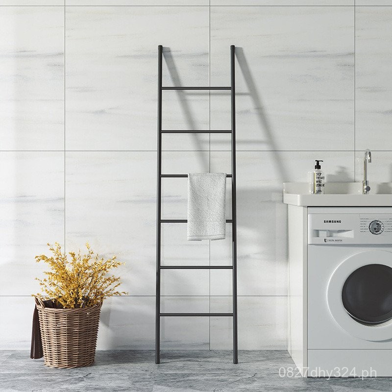 Nordic Minimalist Bedroom Iron Art Wall-Mounted Coat Rack Floor ...