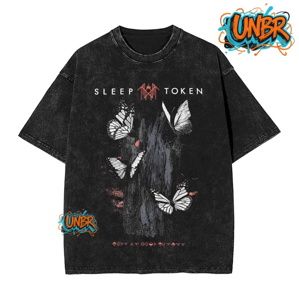 COD UNBR Sleeps Tokens Vintage Washed T-shirts Streetwear Hip Hop Y2k ...