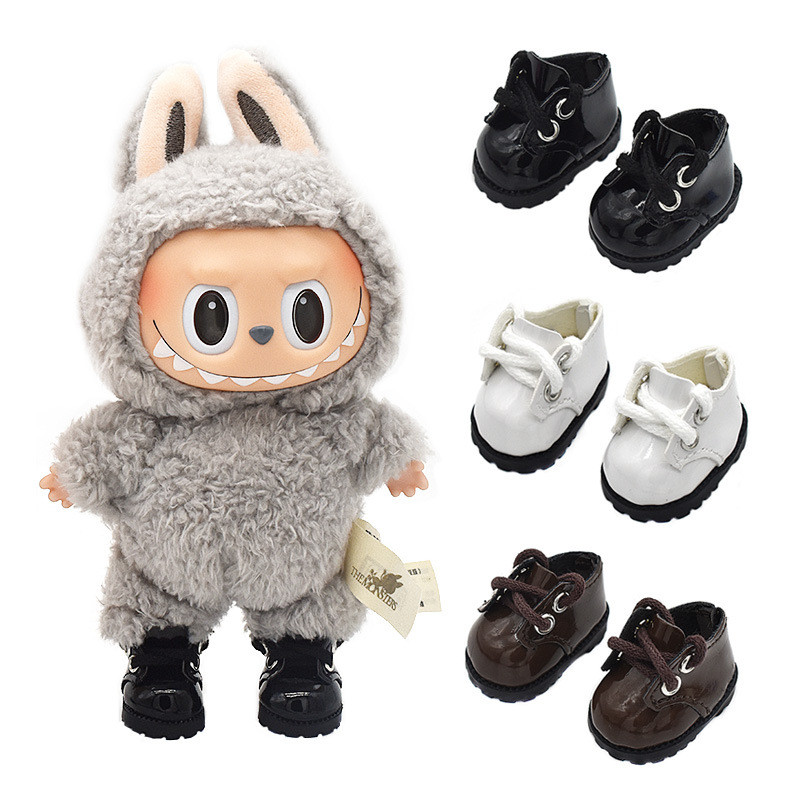 17cm labubu doll shoes Labubu拉布布皮鞋 娃衣 | Shopee Philippines