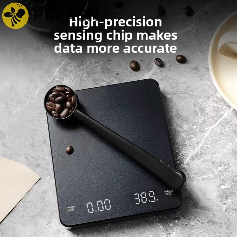 PBFASH Digital Espresso Coffee Scale, LED Screen 3kg/0.1g Pour Over ...