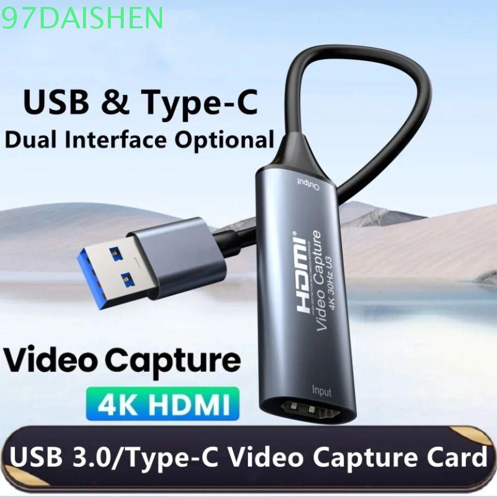 DAISHEN Video Capture Card, HDMI Type-C Video Grabber Recorder ...