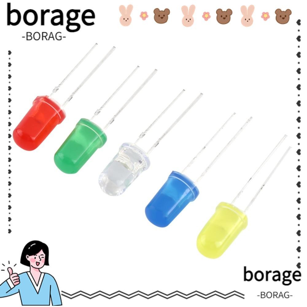 BORAGE 300PCS LED Diodes Kit, 3mm 5mm Size 2 Pin Round Light Emitting ...