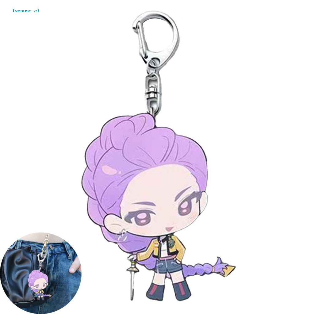 ive- Korean Pop Anime Girl Troupe Pendant Keychain Charm Girl Troupe ...