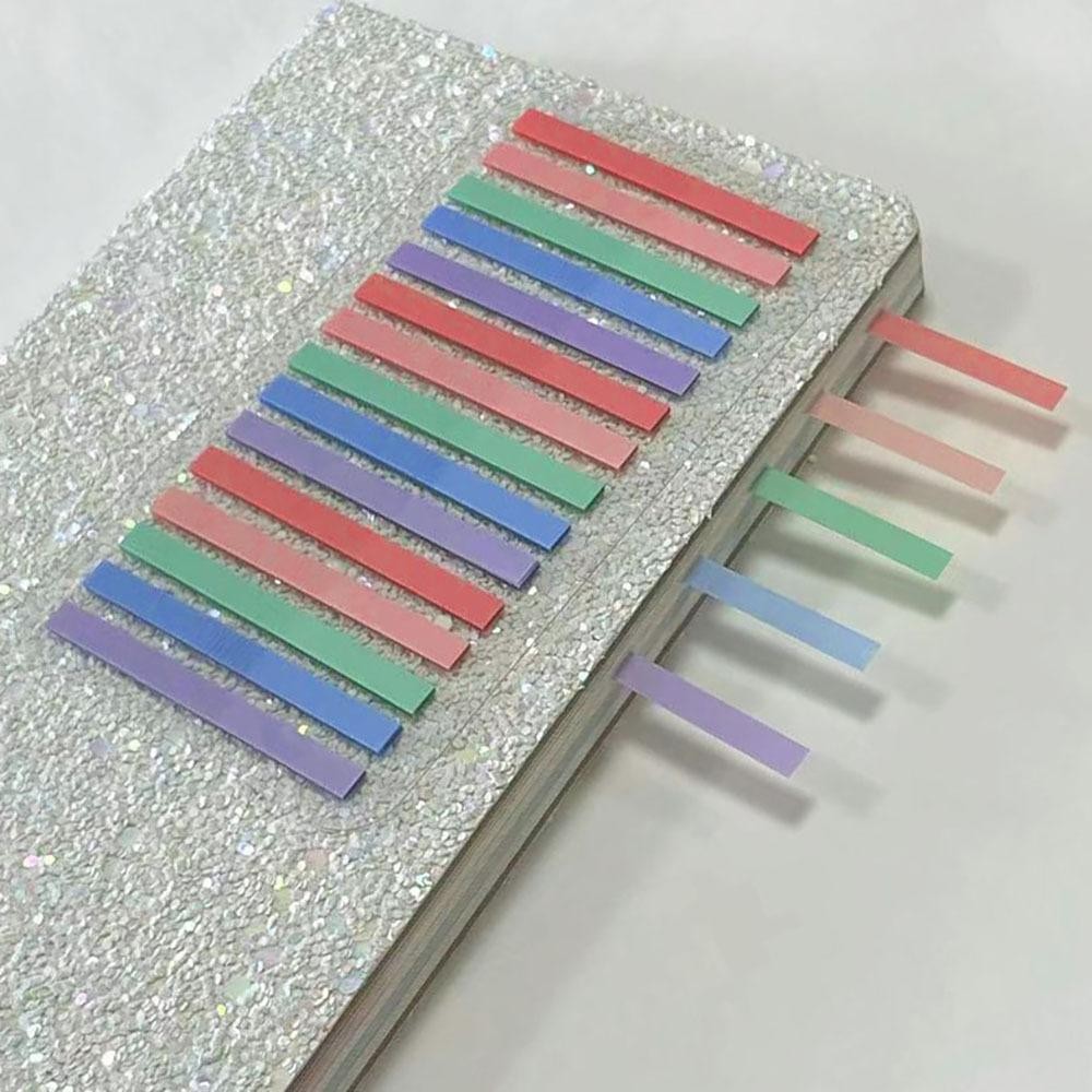 300pcs Gradient Color Index Tabs , Narrow Transparent Self-Adhesive ...