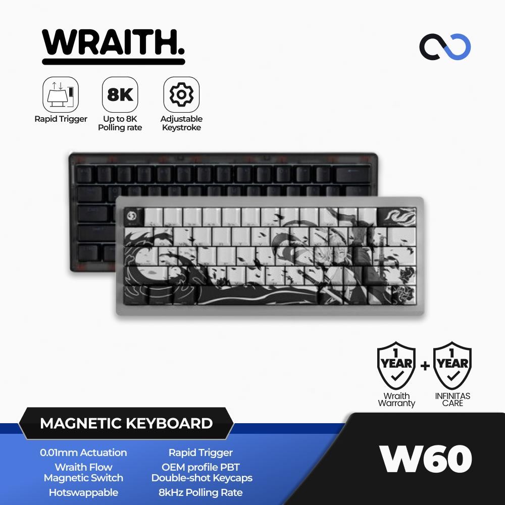 Wraith W60 HE 8K Hall Effect 65% Gaming Keyboard Rapid Trigger DKS SOCD ...