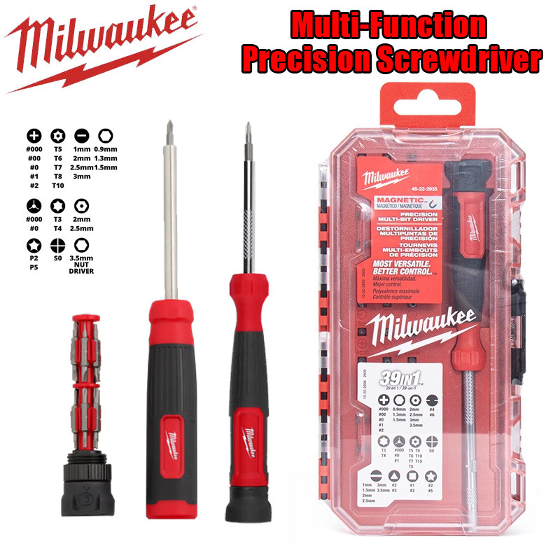 Milwaukee 4 in 1 Precision Screwdriver Set 27 in 1 Clock Screw Batch ...