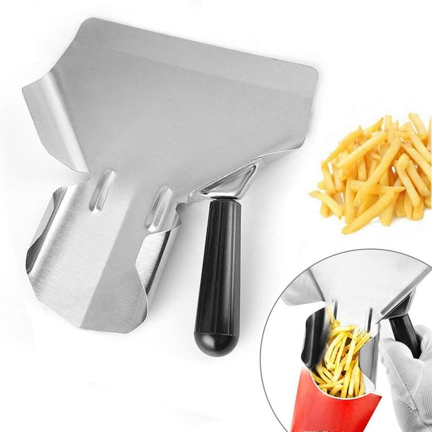 Stainless Steel French Fries Shovel Fry Burger Chip Snacks Scooper ...