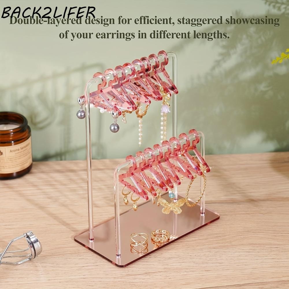 BACK2LIFER 16pcs Hangers Shaped Jewelry Holder, Jewelry Organizer ...