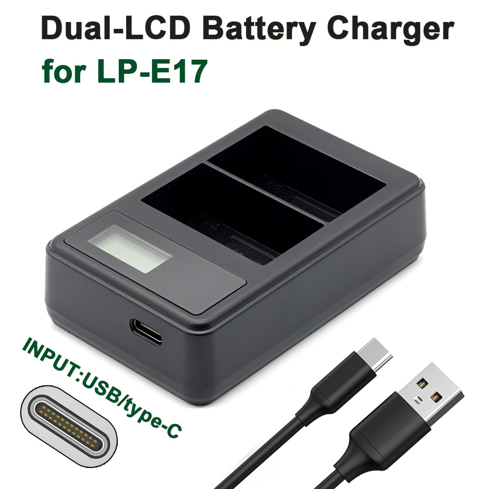 LP-E17 LPE17 Battery Charger Canon EOS 750D 760D 800D 200D M3 M5 M6 RP ...