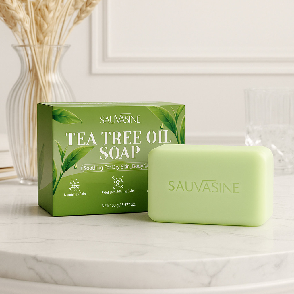 Tea Tree Oil Soap 100g For Dry & Oily Skin - Deep Cleansing ...