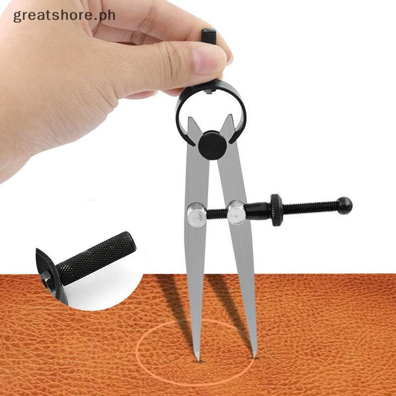 greatshore Adjustable Leather Compass Lockable Carbon Steel Divider ...