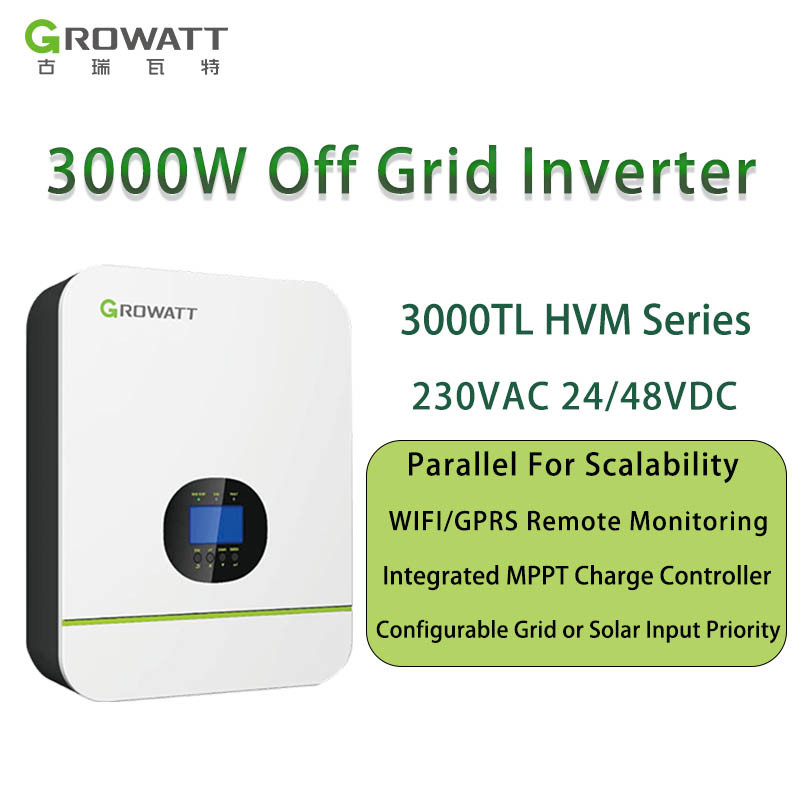 On Sale Growatt SPF 3000TL HVM 24V/48V Single Phase Inverter Solar ...