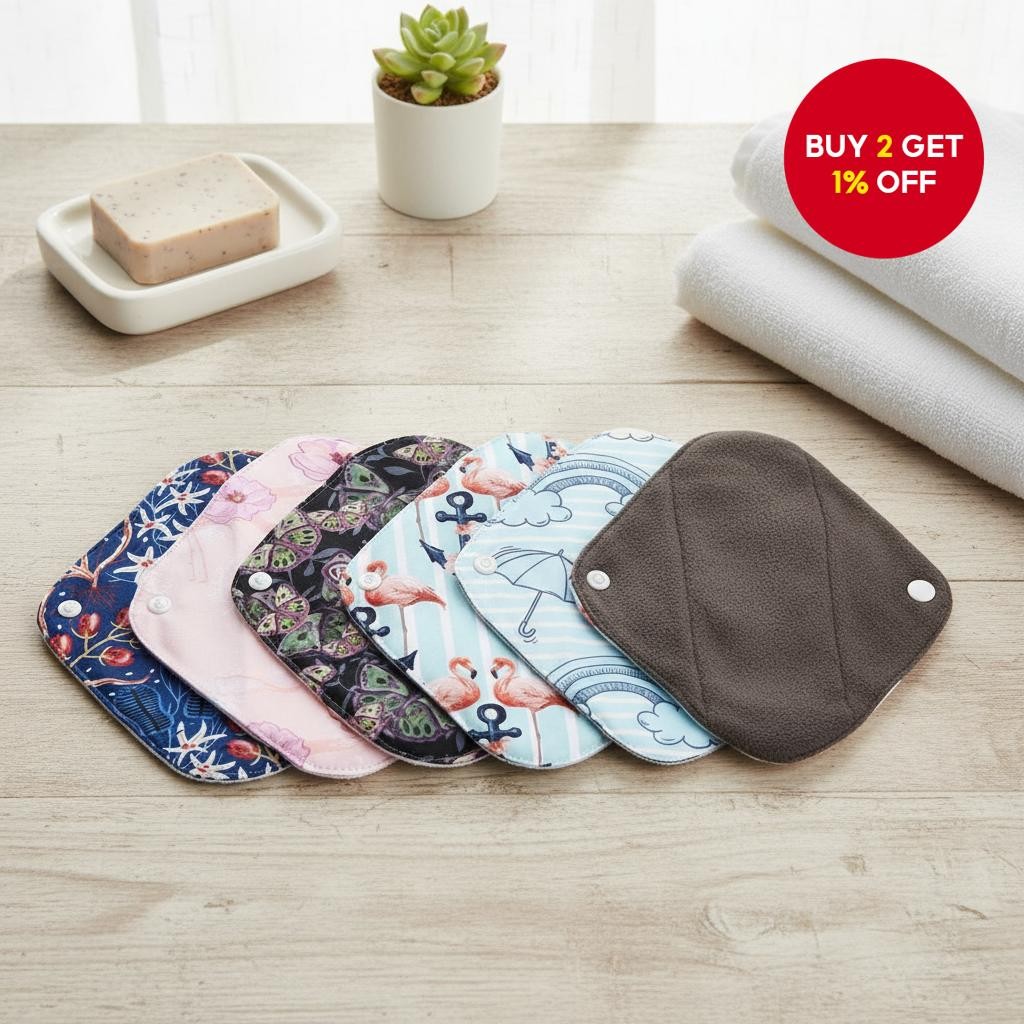 Environmentally friendly bamboo charcoal cloth pads for women ...