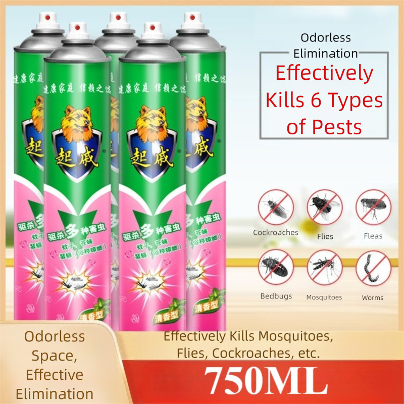 750ML Aerosol Insecticide Spray Fly Spray Mosquito Spray Killer Insect ...