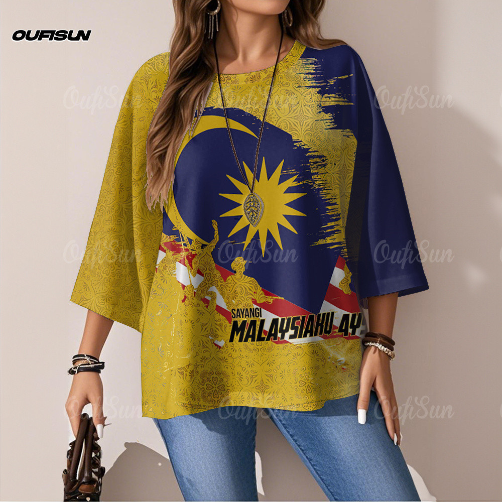 1957 Independence Day Summer Merdeka Clothes 68th Bunga Raya Merdeka ...