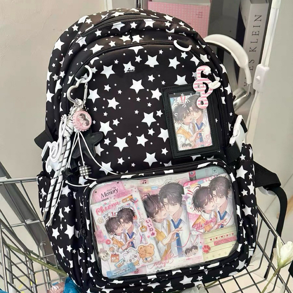 Kawaii Ita Bag Backpack Doll Bag Badges Display Transparent Backpack ...
