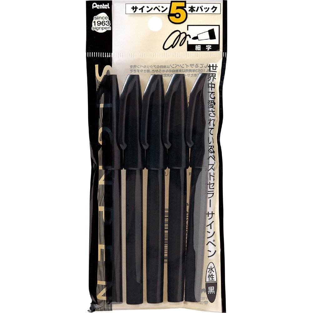 Di 10 nero Pentel nero sign 2 XS520AD5 adesivo logo