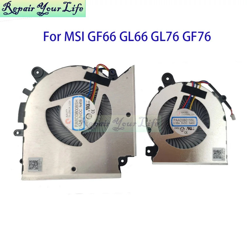 LANDALANYA Ventilador de refrigeración de CPU y GPU para MSI Katana