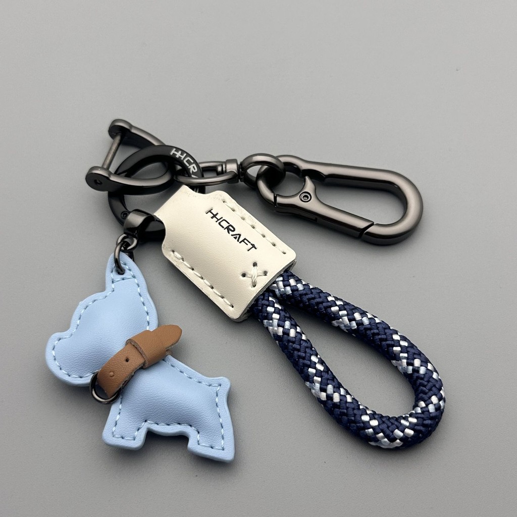 Cartoon Cute French Bulldog Puppy Key Chain Pendant Car Key Chain ...